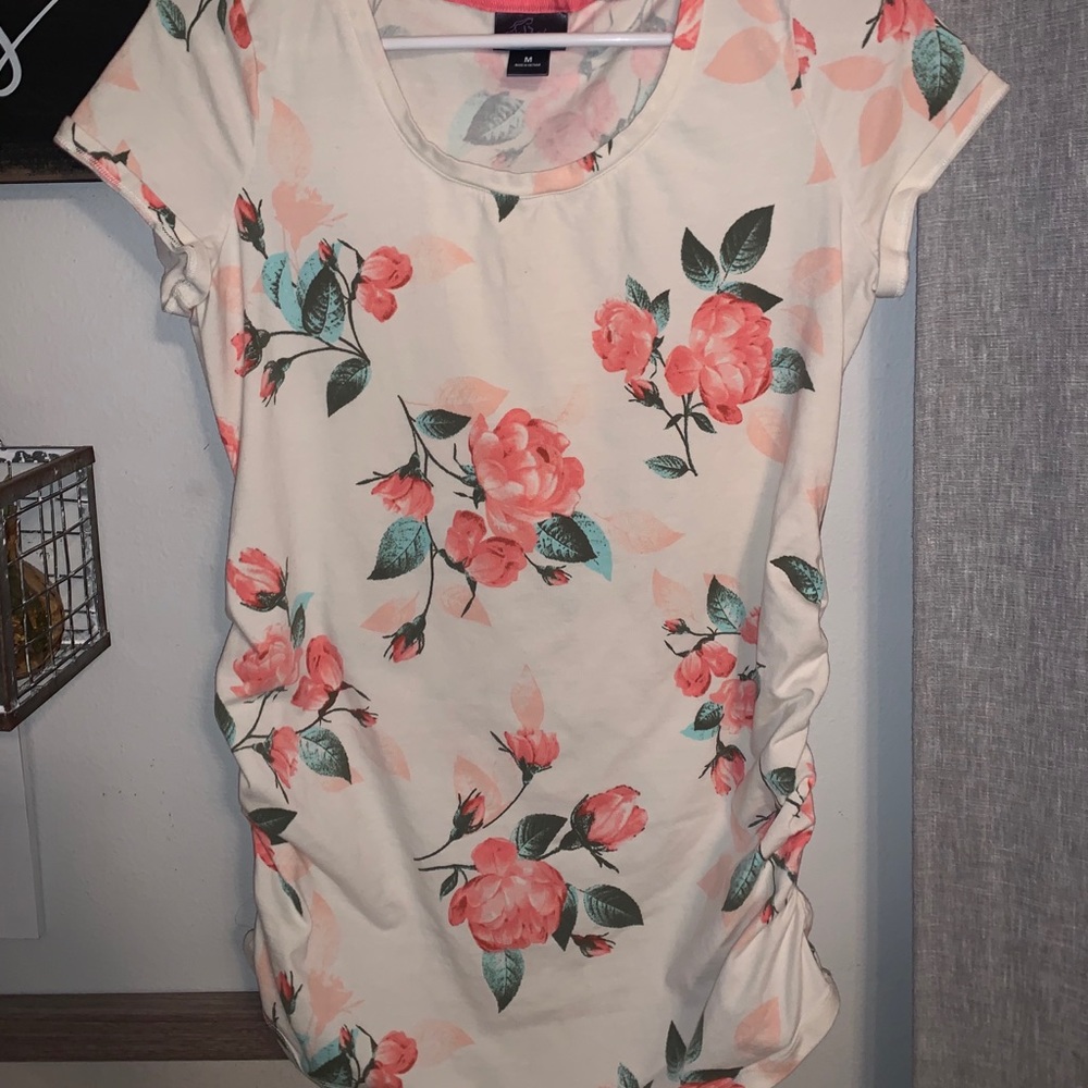 Motherhood short sleeve maternity top